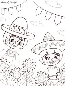 Mexican coloring page