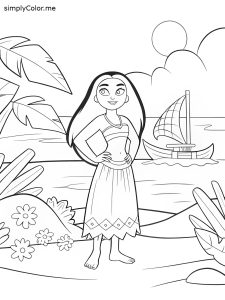 Moana coloring sheet Moana coloring sheet