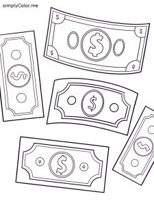 Money color sheet