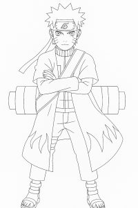 Naruto Uzumaki printable coloring page
