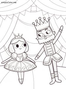 Nutcracker ballet coloring Nutcracker ballet coloring