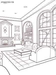 Open house coloring sheet Open house coloring sheet