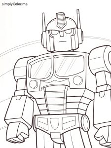 Optimus prime coloring sheet Optimus prime coloring sheet