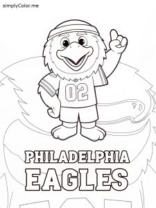 Philadelphia eagles coloring page