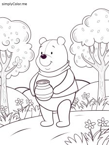 Pooh coloring sheet