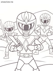 Power rangers jungle fury coloring sheet