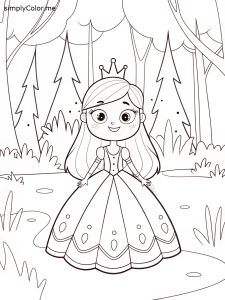 Princess coloring sheet Princess coloring sheet