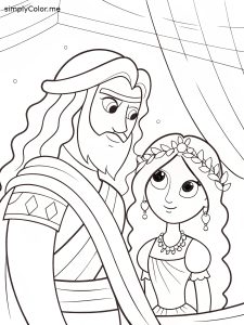 Samson and delilah color sheet