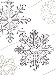 Snowflakes coloring sheet Snowflakes coloring sheet