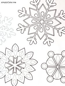 Snowflakes for coloring Snowflakes for coloring