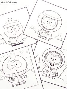 South park coloring sheet