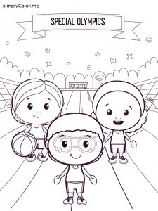 Special olympics coloring sheet
