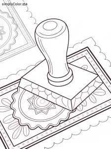 Stamp coloring Stamp coloring
