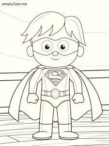 Superman color sheet