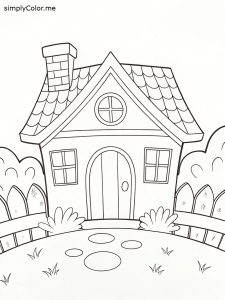 Up house coloring sheet