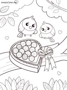 Valentines coloring sheet free Valentines coloring sheet free