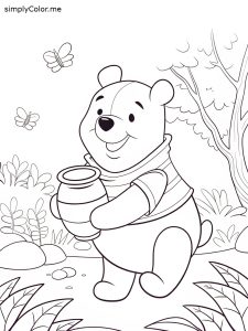 Winnie the pooh printable coloring sheet