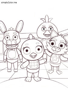 Five nights at freddys coloring page Five nights at freddys coloring page