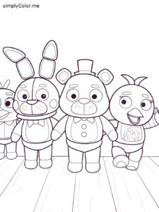Five nights of freddy coloring sheet Five nights of freddy coloring sheet