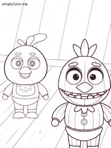 Fnaf 2 coloring sheet