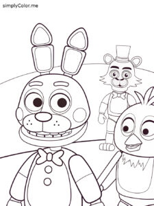 Fnaf coloring sheet printable