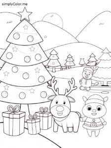 Free christmas coloring sheet to print