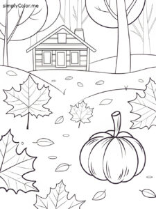 Free color sheet for fall