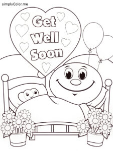 Free get well coloring sheet Free get well coloring sheet