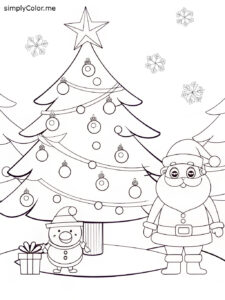 Free printable christmas color sheet Free printable christmas color sheet