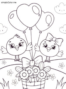 Free printable coloring sheet for valentines day Free printable coloring sheet for valentines day