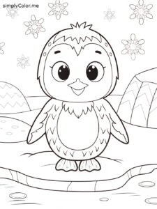 Free printable penguin coloring sheet Free printable penguin coloring sheet