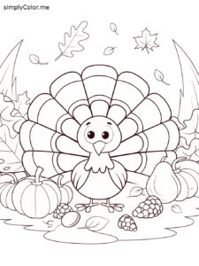 Free printable thanksgiving coloring sheet for kids