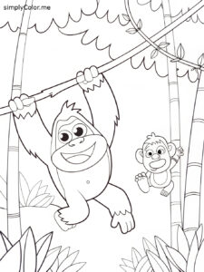 Gorilla tag coloring sheet