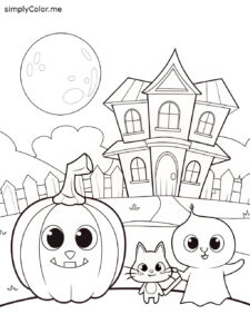 Halloween coloring sheet for preschoolers Halloween coloring sheet for preschoolers