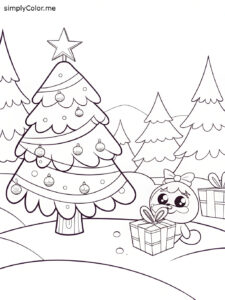 Holiday coloring sheet to print Holiday coloring sheet to print