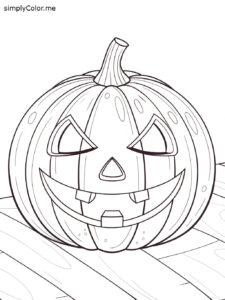 Jack o lantern color sheet Jack o lantern color sheet