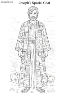 Joseph coat of many colors coloring sheet Joseph coat of many colors coloring sheet