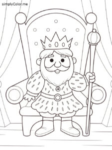 King coloring sheet King coloring sheet