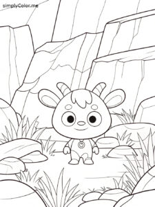 Lackadaisy rocky coloring page