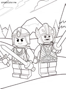Lego chima coloring sheet