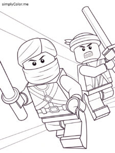 Lego ninjago coloring page Lego ninjago coloring page