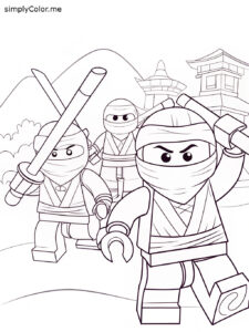 Lego ninjago movie coloring sheet