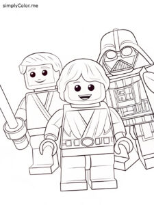 Lego star wars coloring sheet Lego star wars coloring sheet