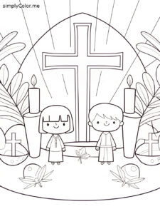 Lent coloring sheet Lent coloring sheet