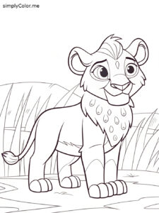 Lion guard coloring sheet