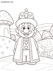 Mario odyssey coloring page