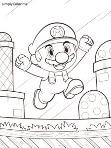 Mario odyssey coloring sheet