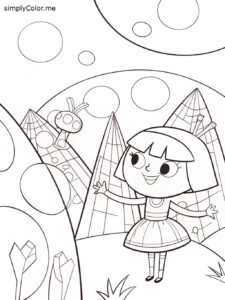 Mary blair coloring sheet
