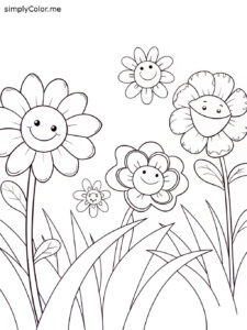 May flowers coloring sheet May flowers coloring sheet