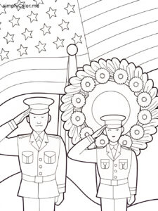 Memorial day coloring sheet printable